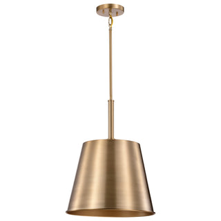 Alexis One Light Pendant in Burnished Brass / Gold