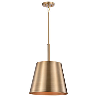 Alexis One Light Pendant in Burnished Brass / Gold