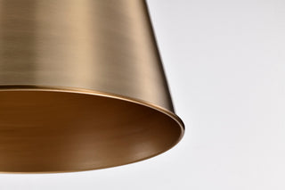 Alexis One Light Pendant in Burnished Brass / Gold