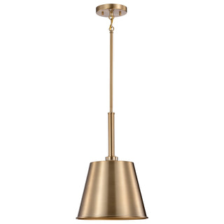 Alexis One Light Pendant in Burnished Brass / Gold