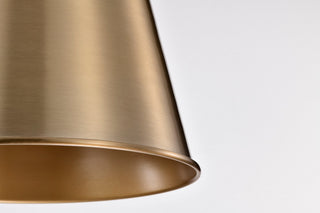 Alexis One Light Pendant in Burnished Brass / Gold