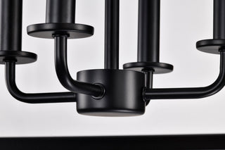 Emma Four Light Pendant in Matte Black