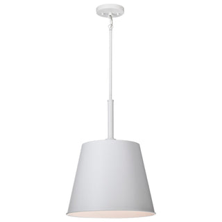 Alexis One Light Pendant in Matte White