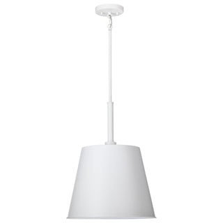 Alexis One Light Pendant in Matte White