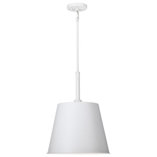 Alexis One Light Pendant in Matte White