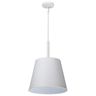 Alexis One Light Pendant in Matte White
