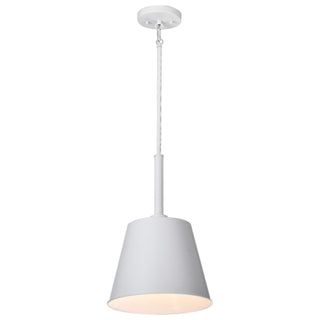 Alexis One Light Pendant in Matte White