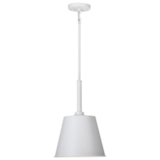 Alexis One Light Pendant in Matte White