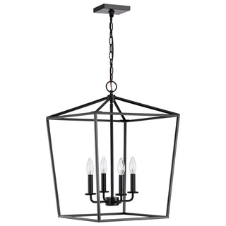 Emma Four Light Pendant in Dark Bronze