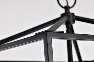 Emma Four Light Pendant in Dark Bronze