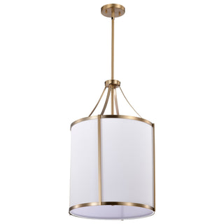 Easton Three Light Pendant in Burnished Brass