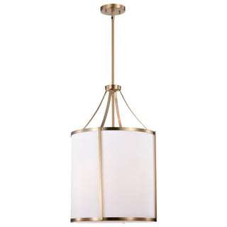 Easton Three Light Pendant in Burnished Brass