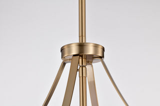 Easton Three Light Pendant in Burnished Brass