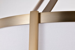 Easton Three Light Pendant in Burnished Brass