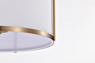 Easton Three Light Pendant in Burnished Brass