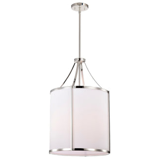 Easton Three Light Pendant in Polished Nickel