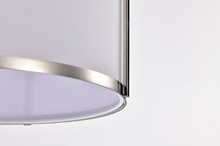 Easton Three Light Pendant in Polished Nickel