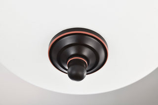 LED Flush Mount in Mahogany Bronze