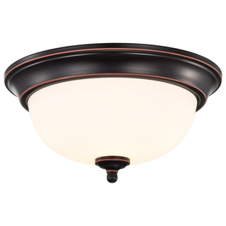 LED Flush Mount in Mahogany Bronze