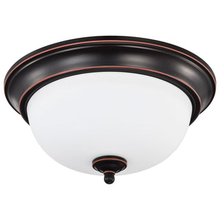 LED Flush Mount in Mahogany Bronze