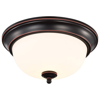 LED Flush Mount in Mahogany Bronze