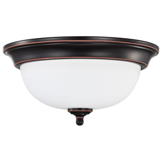 LED Flush Mount in Mahogany Bronze