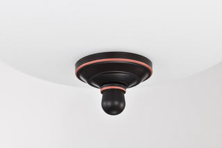LED Flush Mount in Mahogany Bronze