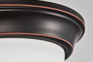 LED Flush Mount in Mahogany Bronze