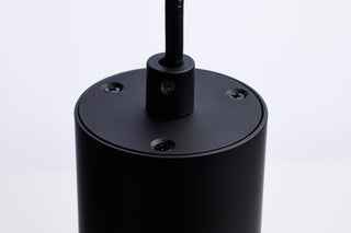 Century LED Pendant in Matte Black / Brushed Brass