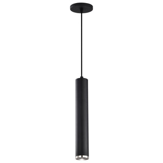 Century LED Pendant in Matte Black / Brushed Nickel
