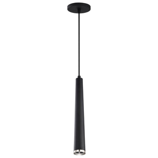 Melrose LED Pendant in Matte Black / Brushed Nickel