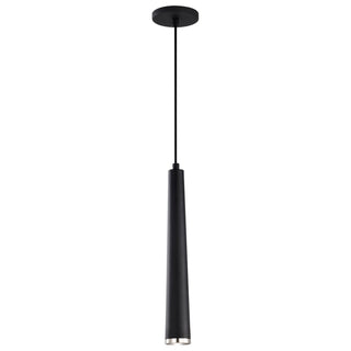 Melrose LED Pendant in Matte Black / Brushed Nickel