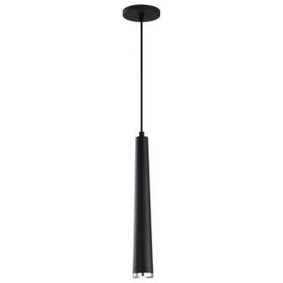 Melrose LED Pendant in Matte Black / Brushed Nickel
