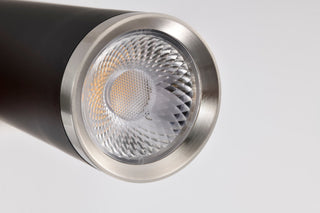 Melrose LED Pendant in Matte Black / Brushed Nickel