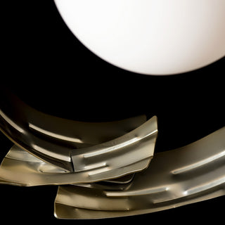 Crest Crest Table Lamp in Modern Brass