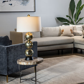 Pangea Pangea Tall Table Lamp in Modern Brass