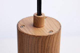 Century LED Pendant in Ash Wood
