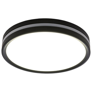 LED Flush Mount in Matte Black