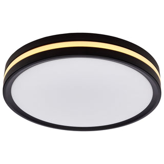 LED Flush Mount in Matte Black