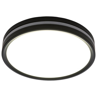 LED Flush Mount in Matte Black