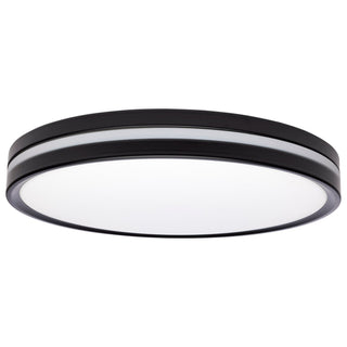 LED Flush Mount in Matte Black