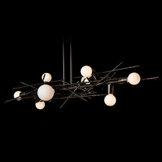 Brindille Brindille 8-Light Linear Pendant in Dark Smoke