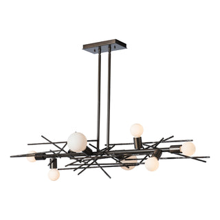 Brindille Brindille 8-Light Linear Pendant in Dark Smoke