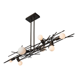 Brindille Brindille 8-Light Linear Pendant in Dark Smoke