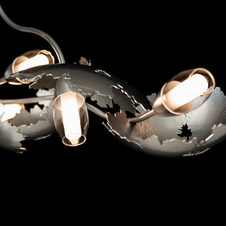 Pangea Pangea 6-Light Linear Pendant in Sterling