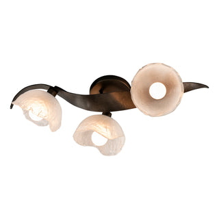 Mika Mika 3-Light Large Sconce/Semi-Flush in Dark Smoke
