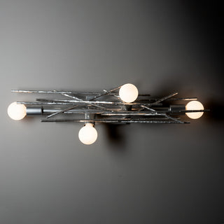 Brindille Brindille 4-Light Large Sconce/Semi-Flush in Sterling