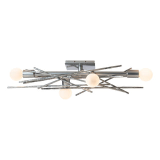 Brindille Brindille 4-Light Large Sconce/Semi-Flush in Sterling