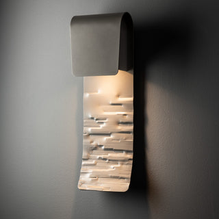 Element Element Small Outdoor Sconce in Coastal Burnished Steel