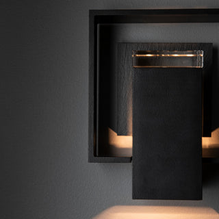 Shadow Box Shadow Box Small w/Slate Outdoor Sconce in Coastal Black